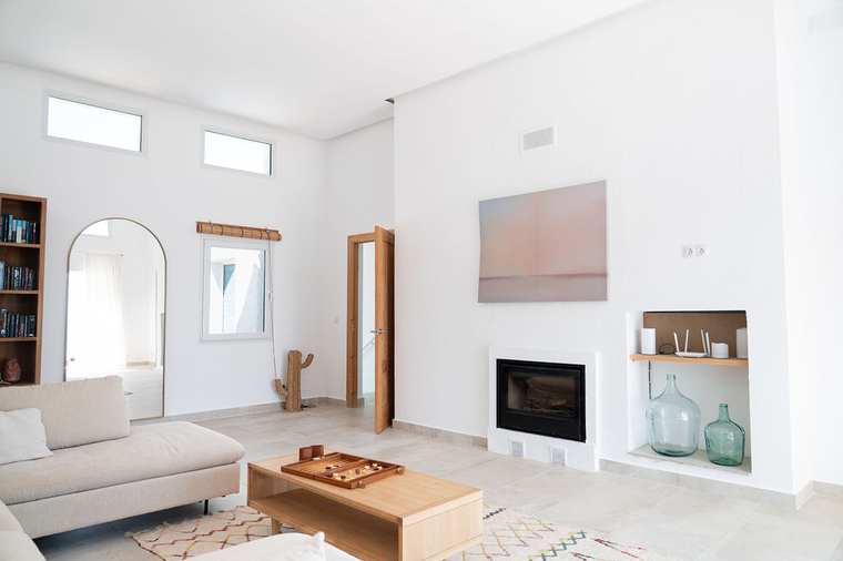 The fireplace