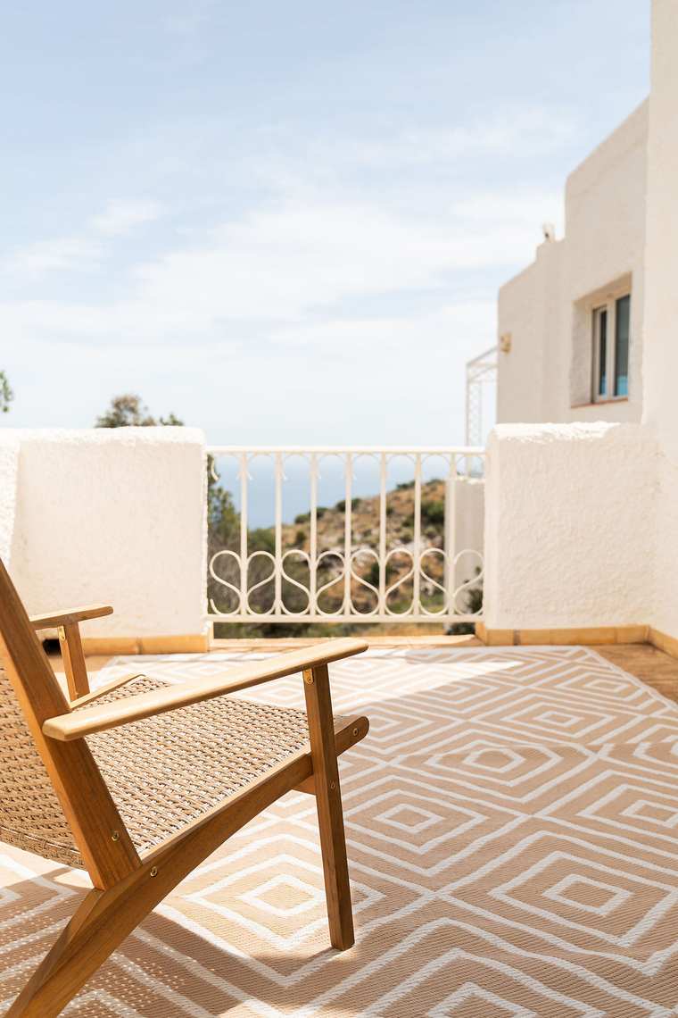 A private balcony