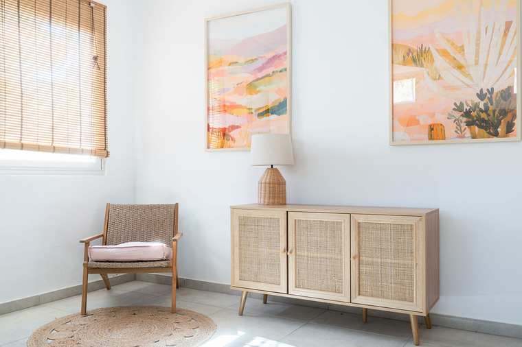 A bedroom corner
